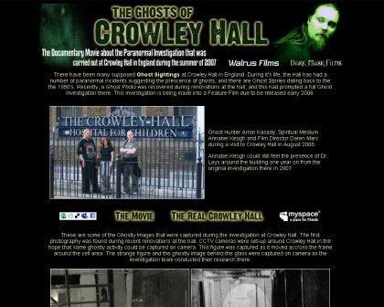 Crowley Hall Ghosts Official Site
